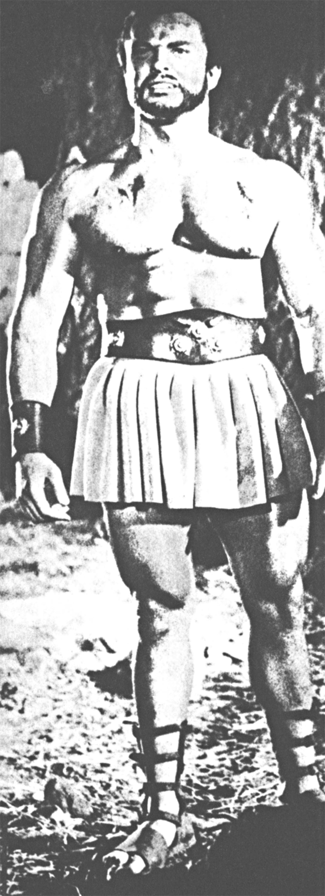 ●血みどろの剣闘士役で活躍するフォレスト