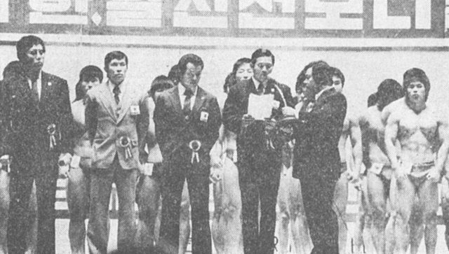 [日本選手団を代表してメッセージを述べる私]
