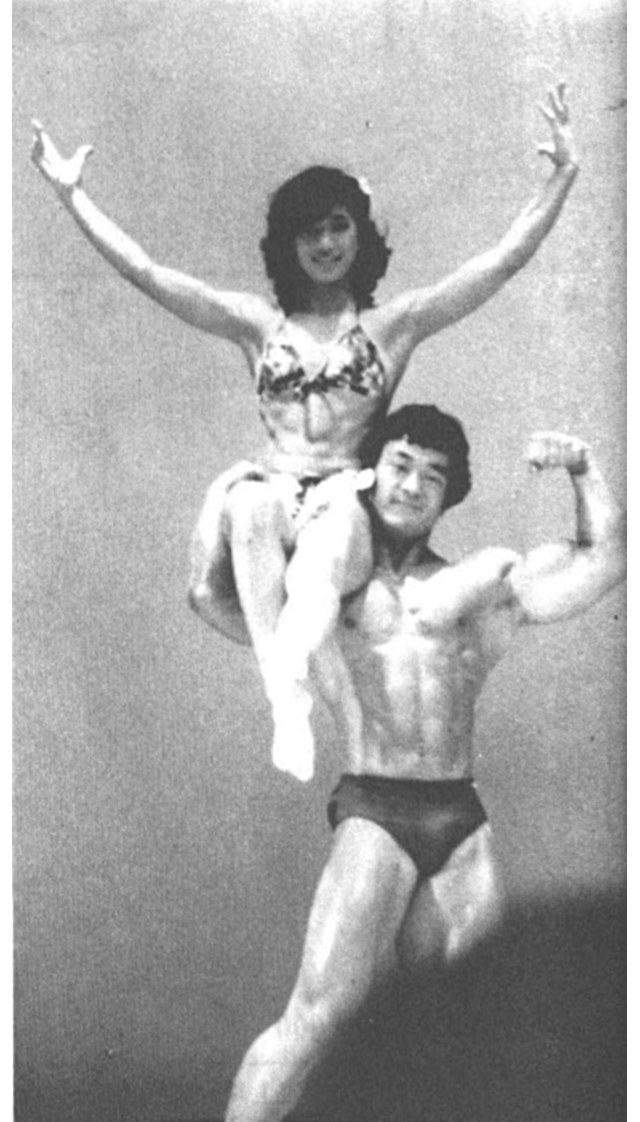 石井選手と西脇さんのデュアル・ポージング