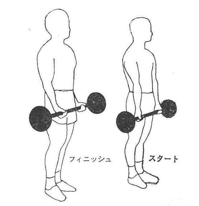 〔図1〕スタンディング・リスト・カール