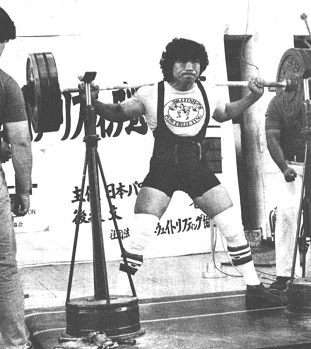 75kg級優勝・中川幸雄選手S252.5 B155.0 D255.0 T662.5