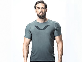 【Eleiko】 Elevate T-shirt Mist Green 背部滑り止め用シリコンプリントTシャツ