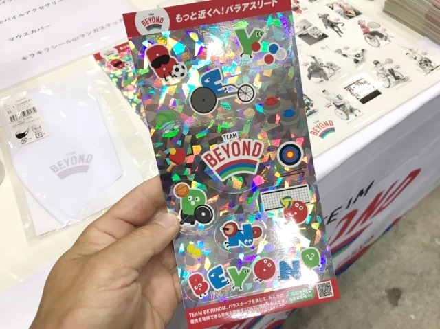 各種目を体験するとガチャが引ける。ステッカーが当たった。