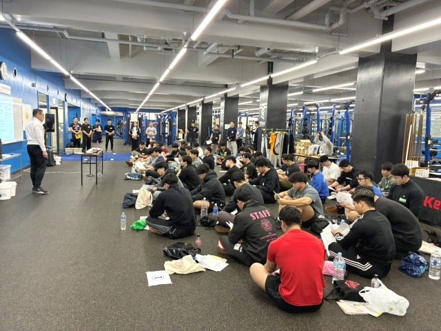 練習会開始。広島や北海道など遠方から参加する選手も少なくなかった